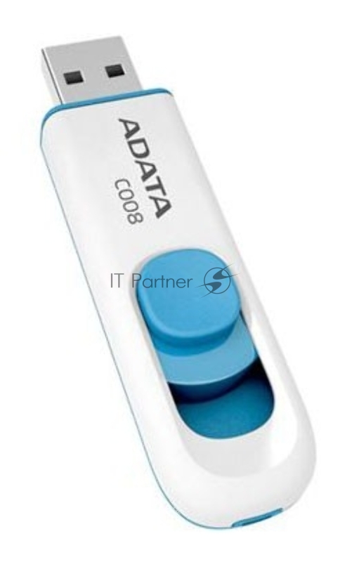 Носитель информации A-DATA Flash Drive 16Gb С008 AC008-16G-RWE {USB2.0, белый}