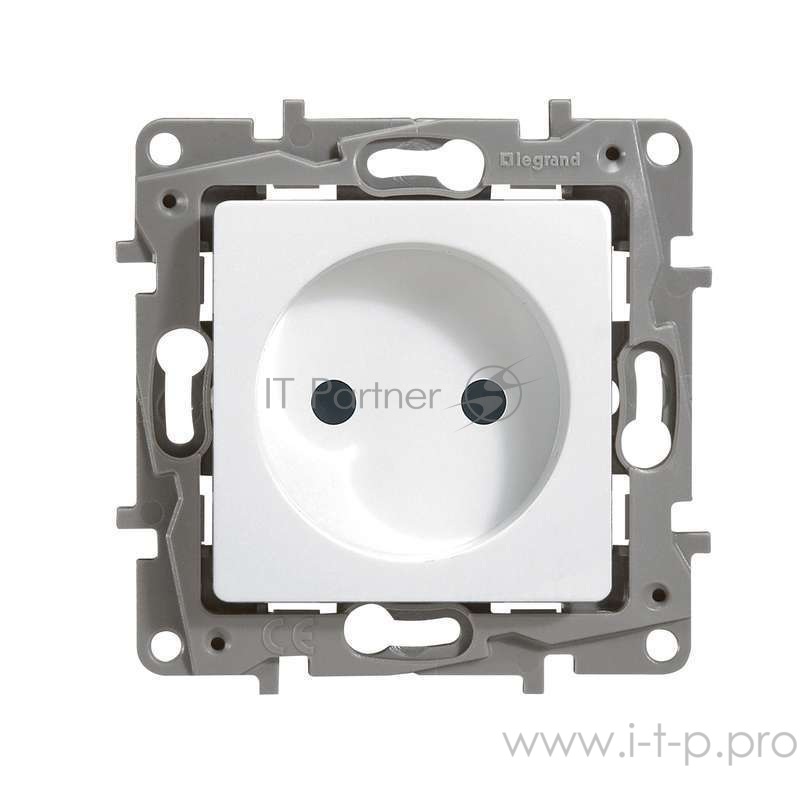 Розетка 2К винты, бел. ETIKA