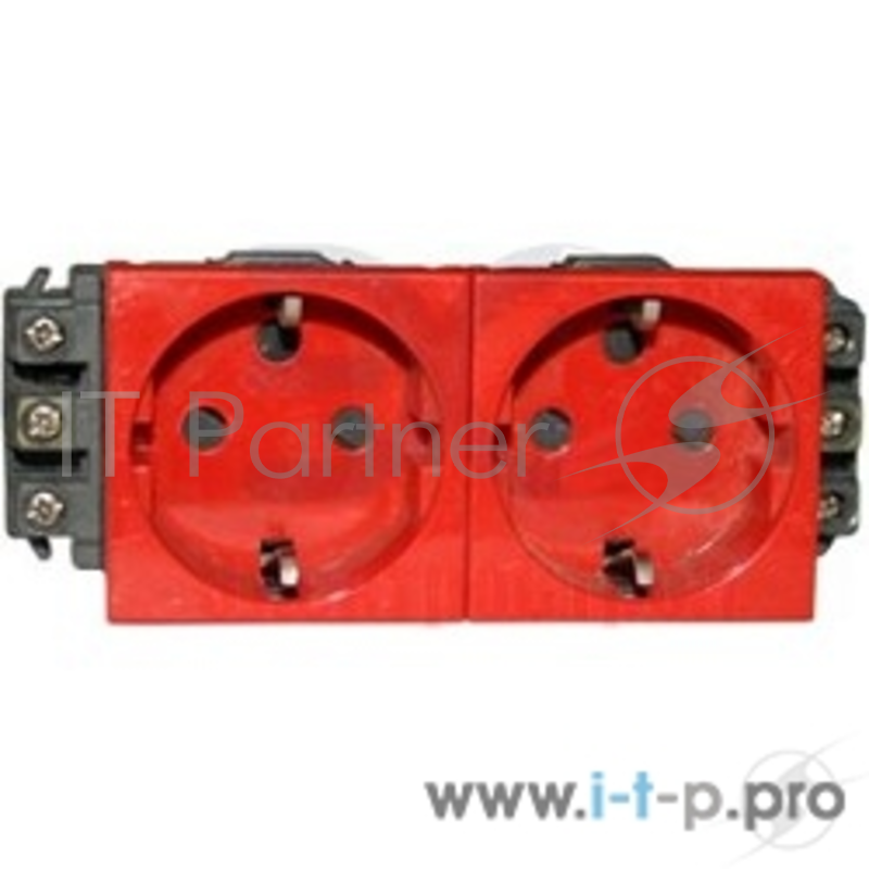 Аксессуары Legrand 77612 РОЗЕТКА 2 Х 2К+3- ПРОГРАММА MOSAIC - ДЛЯ МОНТАЖА НА КАБЕЛЬ-КАНАЛАХ - С ВИНТОВЫМИ ЗАЖИМАМИ - КРАСНАЯ