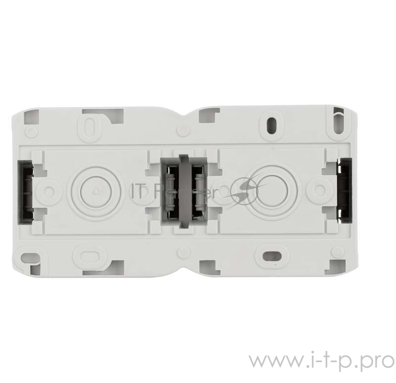 Электроустановочные изделия Legrand Legrand 782353 Розетка двойная с заземлением шторок IP44 (Серый)