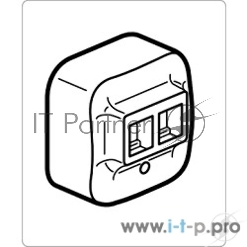 Электроустановочные изделия Legrand 782228 Двойная розетка RJ45 (Белая)