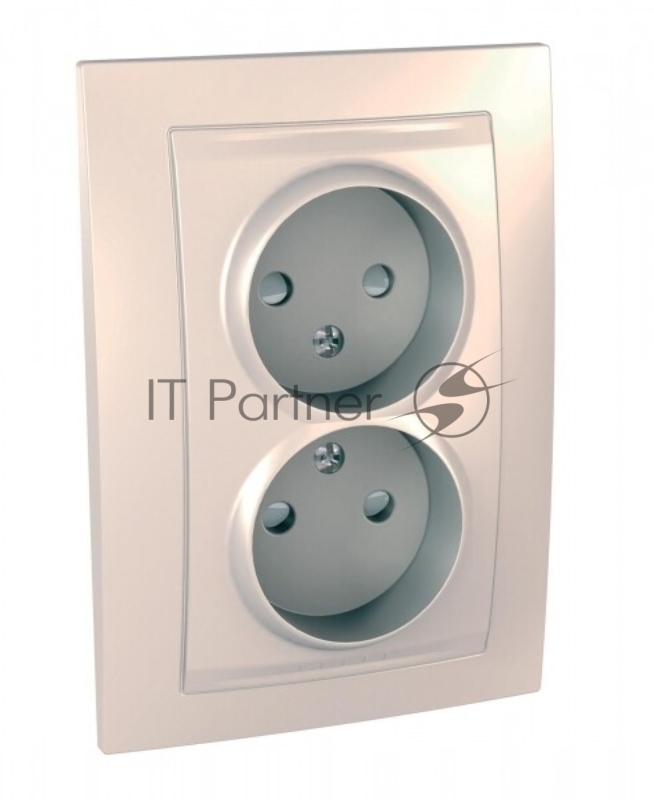 РОЗЕТКА ДВОЙНАЯ БЕЗ З/К С РАМКОЙ БЕЖЕВЫЙ РОЗЕТКА ДВОЙНАЯ БЕЗ З/К С РАМКОЙ БЕЖЕВЫЙ