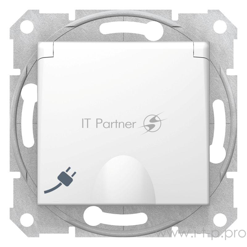 Розетка с/з с/ш с крыш., бел. Розетка с/з с/ш с крыш., бел.