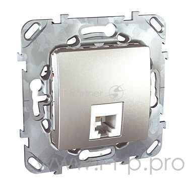 ТЕЛЕФОННАЯ РОЗЕТКА 1ХRJ11 (4 КОНТ) АЛЮМ ТЕЛЕФОННАЯ РОЗЕТКА 1ХRJ11 (4 КОНТ) АЛЮМ