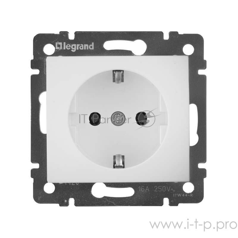 Электроустановочные изделия Legrand Legrand 774420 Розетка электрическая Valena с заземлением (белая)
