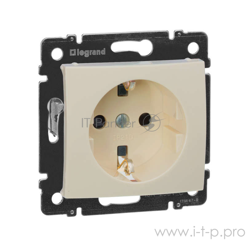 Электроустановочные изделия Legrand Legrand 774321 Valena розетка 2К+3 со шторками, слон. кость