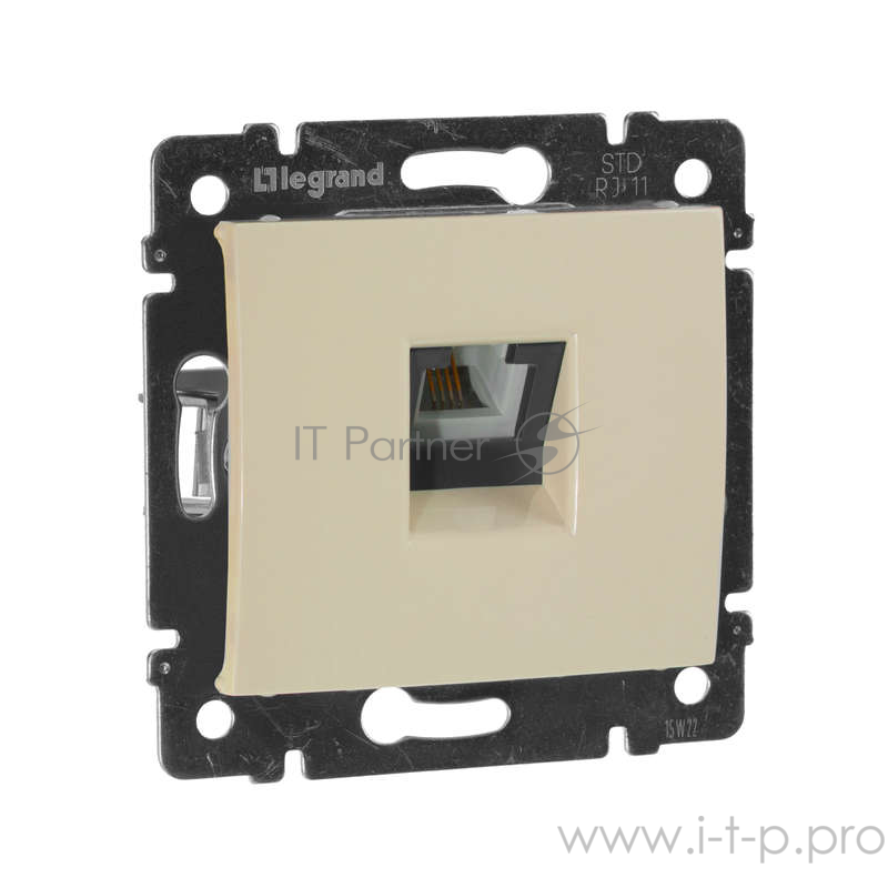 Электроустановочные изделия Legrand Legrand 774338 Розетка телефонная Valena RJ11 4 контакта 1 коннектор (слоновая кость)