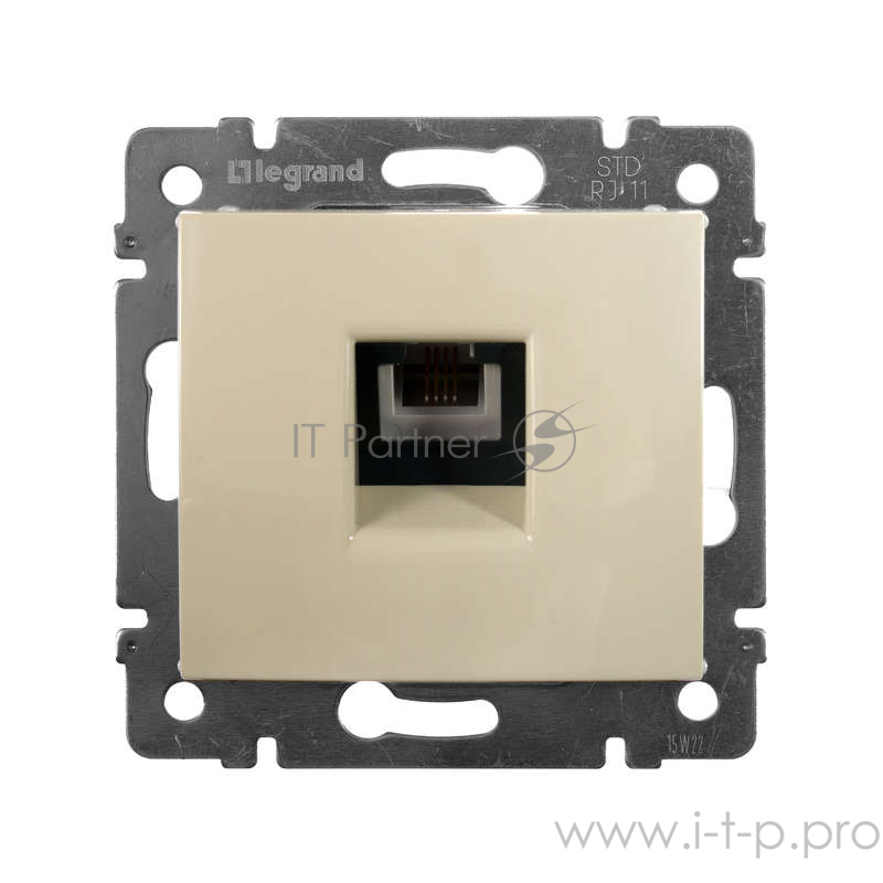Электроустановочные изделия Legrand Legrand 774338 Розетка телефонная Valena RJ11 4 контакта 1 коннектор (слоновая кость)
