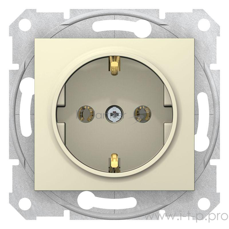 Розетка с/з б/ш, беж. Розетка с/з б/ш, беж.