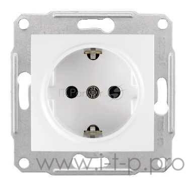 Розетка с/з б/ш, бел. Розетка с/з б/ш, бел.