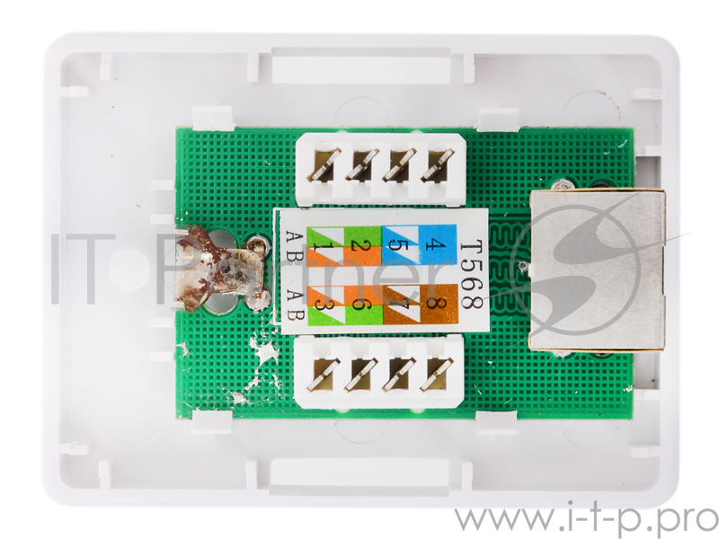 Монтажное оборудование Розетка внешняя кат. 5е RJ45 разъем, экранированная, однопортовая