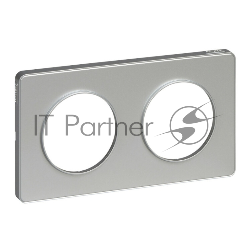 Рамка 2 поста алюминий ODACE Рамка 2 поста алюминий ODACE