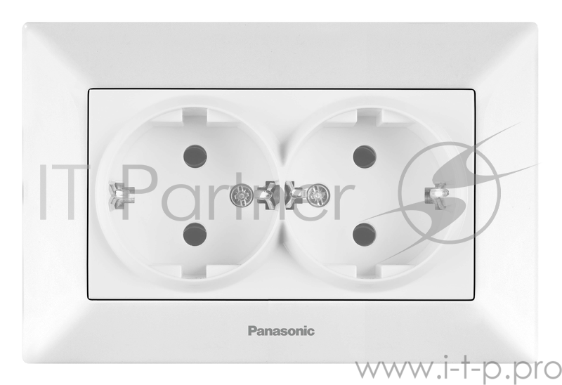 Розетка PANASONIC WMTC0205-2WH-RES Arkedia 2-я с/з белая