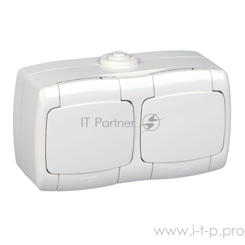 РОЗЕТКА «РОНДО IP44»ОУ 2 Я С ЗК БЕЛ РОЗЕТКА «РОНДО IP44»ОУ 2 Я С ЗК БЕЛ