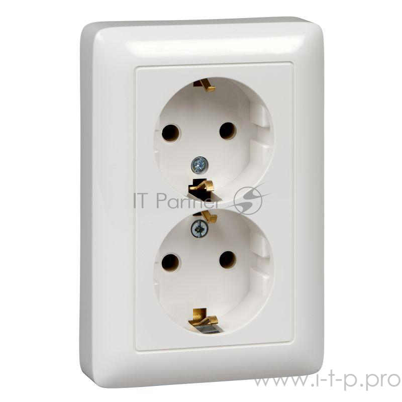 ХИТ двойная РОЗЕТКА С/У с з/к со шторками 16А 250В, БЕЛЫЙ. Россия ХИТ двойная РОЗЕТКА С/У с з/к со шторками 16А 250В, БЕЛЫЙ. Россия