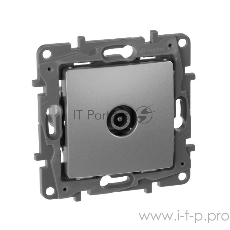 ETIKA Розетка TV, оконечная, 5 дБ, 5-862 мГц, алюминий ETIKA Розетка TV, оконечная, 5 дБ, 5-862 мГц, алюминий