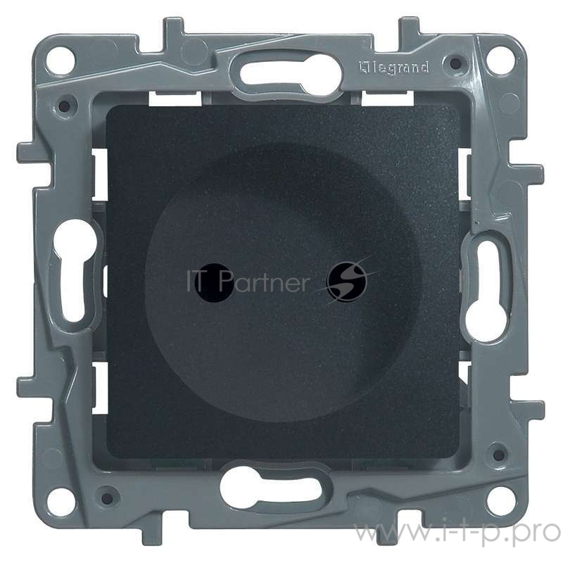 Розетка 2К+З со шторками, немецкий стандарт, винтовые зажимы, 16А, 250В~, Etika, антрацит Розетка 2К+З со шторками, немецкий стандарт, винтовые зажимы, 16А, 250В~, Etika, антрацит