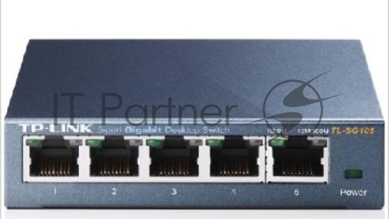 Сетевое оборудование TENDA SG105 5-port Gigabit Ethernet Switch, 8 10/100/1000M RJ45 ports, Plastic case,DC 5V0.6A