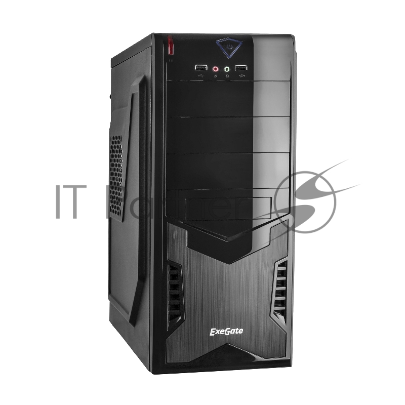 Корпуса Exegate EX261451RUS Корпус Miditower CP-601 Black, ATX, CP500W, 80mm, 2*USB, Audio