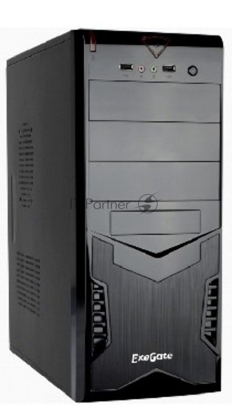 Корпуса Exegate EX261450RUS Корпус Miditower CP-601 Black, ATX, CP450W, 80mm, 2*USB, Audio