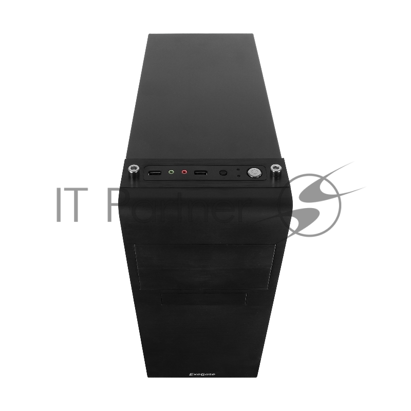 Корпуса Exegate EX269432RUS Корпус Miditower UN-603 Black, ATX, UN450, 120mm 2*USB, Audio