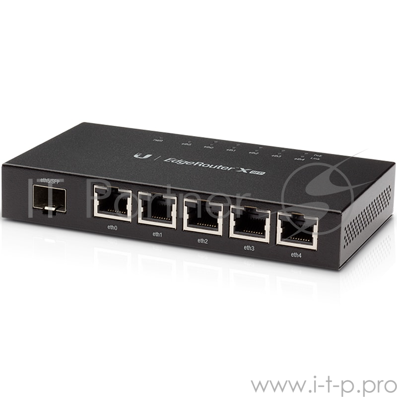 Сетевое оборудование UBIQUITI ER-X-SFP Маршрутизатор 5x Ethernet, 1x SFP, раздача PoE