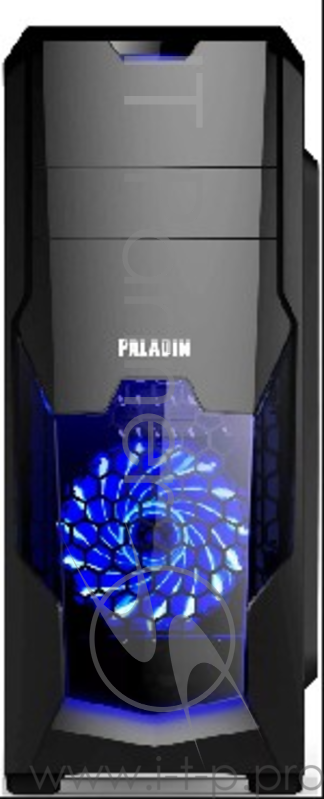 Корпус 3Cott PALADIN IV , ATX, без БП, игровой, окно, 1х USB3.0 + 2х USB2.0, 1х 12см LED вент-р, ДхШхВ: 440*200*460мм
