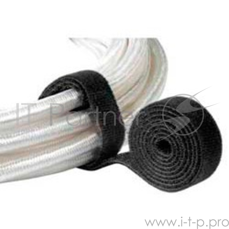 Стяжки-липучки Hama H-20543 Hook&Loop в рулоне 100 cм термостойкие нейлон черный