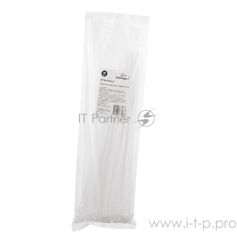 Аксессуар Gembird Стяжки NYTFR-300x4.8 пластиковые, морозостойкие 300 мм х 4.8 мм, черные (100 шт.)