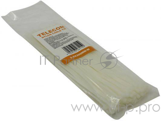 Стяжка нейлон 2.5X200мм (100шт./уп.)