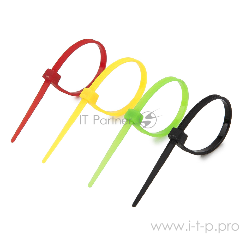 Стяжки NYT-100x2.5С пластиковые 100 мм х 2,5 мм (набор 4 цвета по 25 шт)