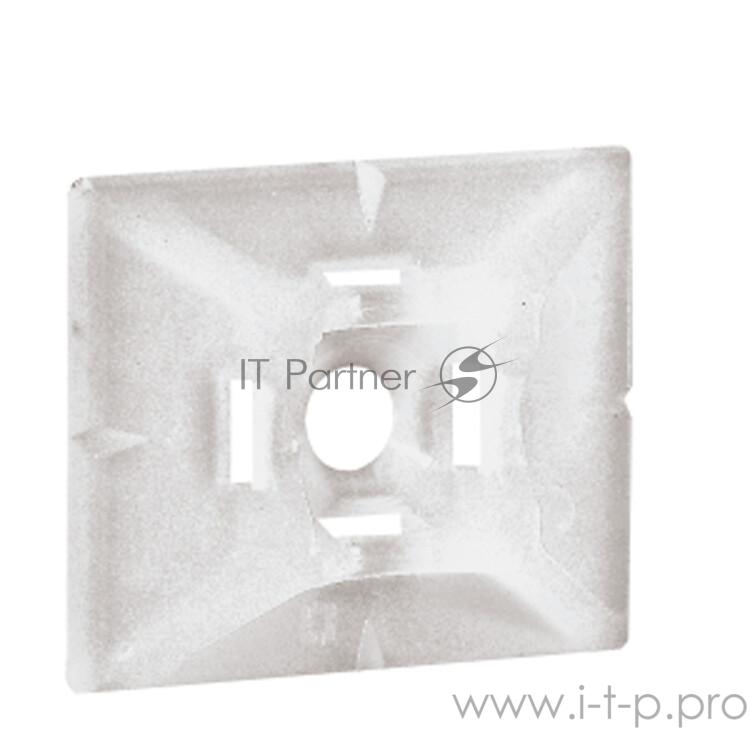 Площадка самоклеющаяся Legrand 032065 Colring - для хомутов шириной 4,6 мм - бесцветная ( 100 шт в уп)