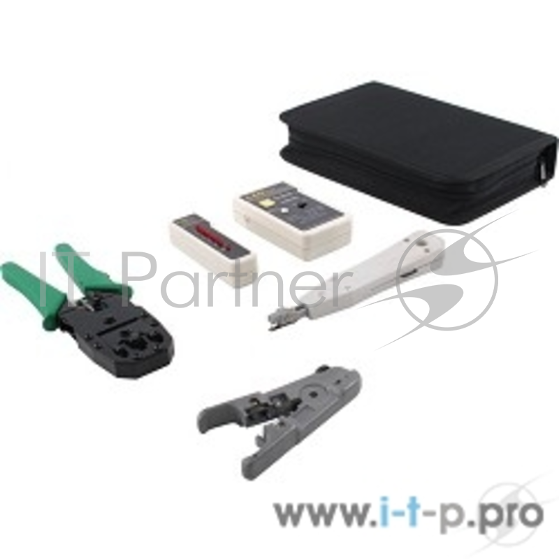 Монтажный инcтрумент 5bites Набор инструментов TK031, клещи LY-T2007C универсальные, LY-T2021 Krone, нож LY-501B, тестер