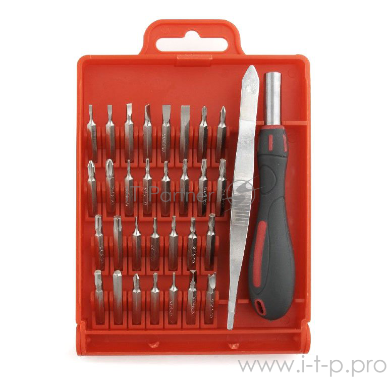 Монтажный инcтрумент Cablexpert TK-SD-06 Отвертка с набором бит (32 предмета)