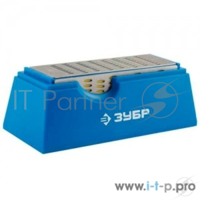 Ручной инструмент Брусок ЗУБР с алмазным напылением четырехсторонний, на подставке, P 200/300/400/600, 150х50мм 33397-150-50