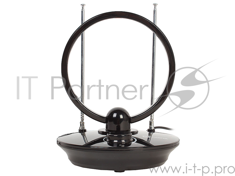Телевизионная антенна HARPER ADVB-2969 (комнатная, активнаяDVB-T2 VHF / UHF (174–230 MHz, 470-862 MHz) 25 dB 75 3 dB 1м)