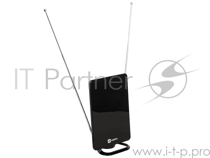 Телевизионная антенна HARPER ADVB-2820 (комнатная, активнаяDVB-T2 VHF / UHF (174–230 MHz, 470-862 MHz) 25 dB 75 3 dB питание-DVB-T2)