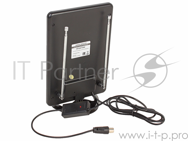 Телевизионная антенна HARPER ADVB-2820 (комнатная, активнаяDVB-T2 VHF / UHF (174–230 MHz, 470-862 MHz) 25 dB 75 3 dB питание-DVB-T2)