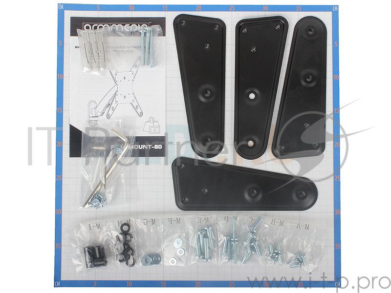 Кронштейн ARM Media PARAMOUNT-80 silver, для LED/LCD ТВ 26