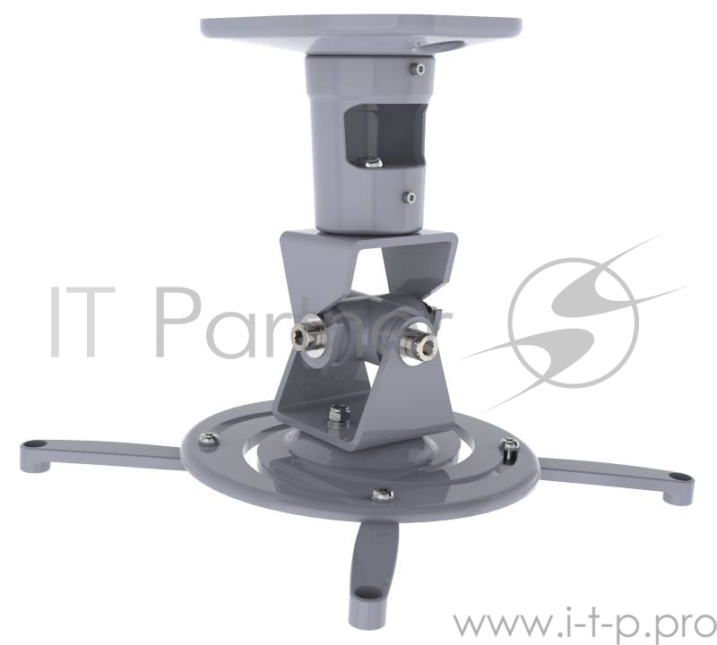 Кронштейн для проектора Cactus CS-VM-PR01-AL серебристый макс.10кг настенный и потолочный поворот и наклон