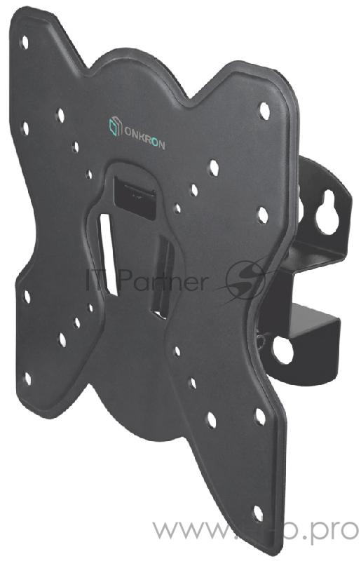 Кронштейн ONKRON Кронштейн ONKRON/ 17-42'' макс 200*200 мм, наклон -+ 8?, поворот: 45°, от стены 85 мм, макс вес 35кг, черный