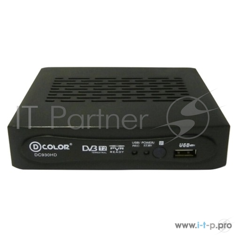 Ресивер D-COLOR DC930HD черный DVB-T2