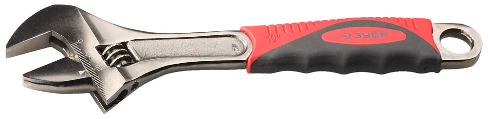 Ручной инструмент Ключ разводной ЗУБР, хромоникелевое покрытие, длина 250мм, увеличен. зев 36мм 27255-25