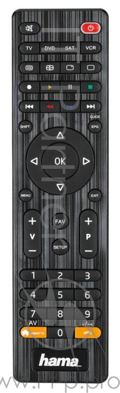 Универсальный пульт Hama H-12306 черный