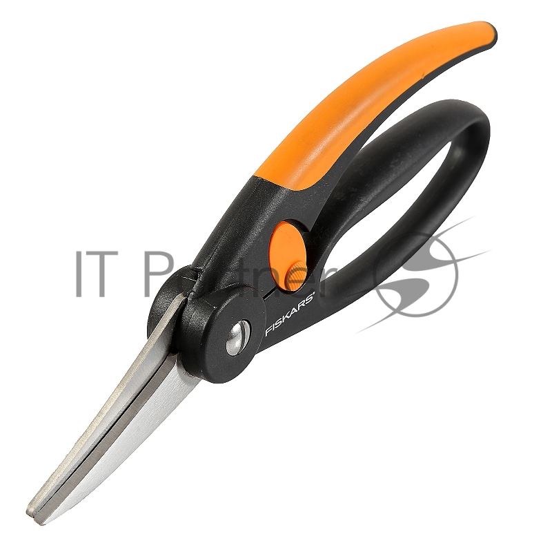 Ножницы универсальные Fiskars P45 черный/оранжевый (111450)