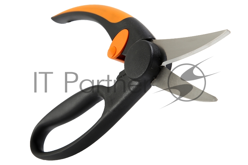 Ножницы универсальные Fiskars P45 черный/оранжевый (111450)