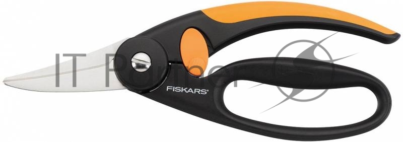 Ножницы универсальные Fiskars P45 черный/оранжевый (111450)
