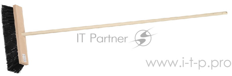 Щётка ЗУБР 39191-40 уличная деревянная с ручкой волокно 90мм пэт 140см 40х7см
