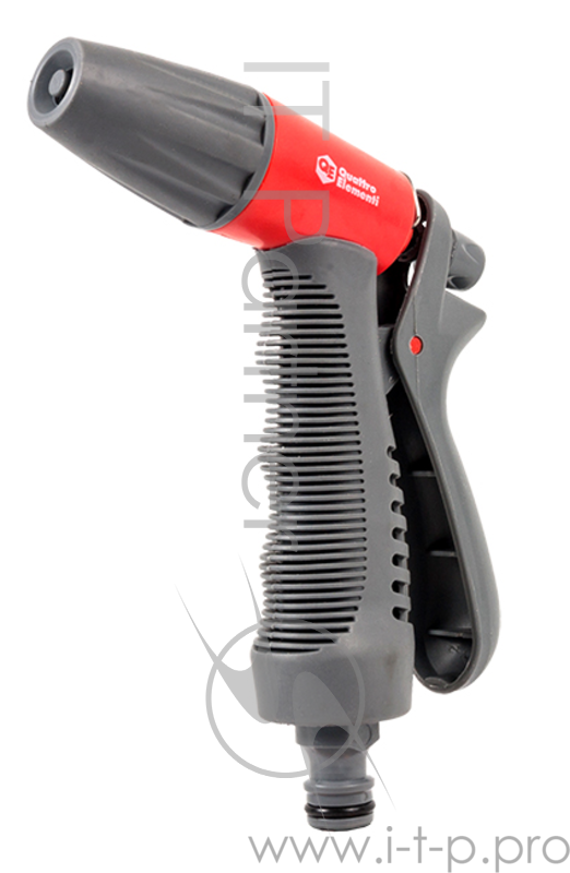 Пистолет QUATTRO ELEMENTI 646-140 поливочный 1-режимный мягкий пластик регулировка напора