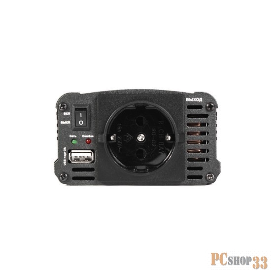 Инвертор SVC BI-500. 500Вт, 220В, 50Гц, 3 мс, чёрный, 220*155*60 мм